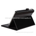 Hot-selling back stand PU case for Acer Iconia B1 720, with card slots and elastic band design